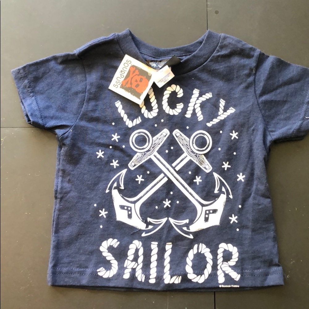 SOURPUSS LUCKY SAILOR KIDS TEE